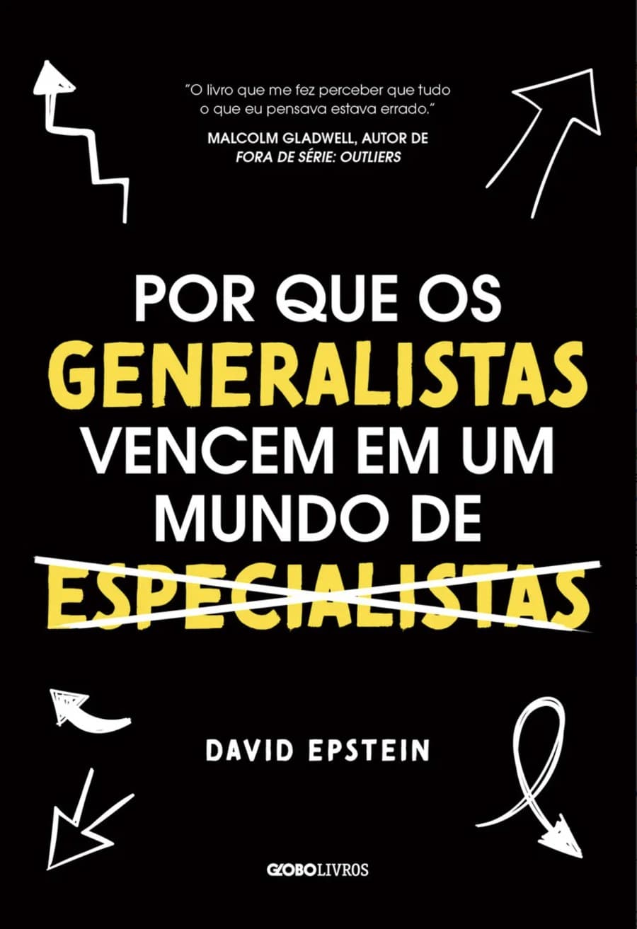 Capa de "Por que os generalistas vencem em um mundo de especialistas", de David Epstein